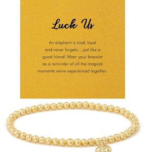 Stylish Gold Elephant Charm Bracelet - Best Gift for Birthdays & Anniversaries